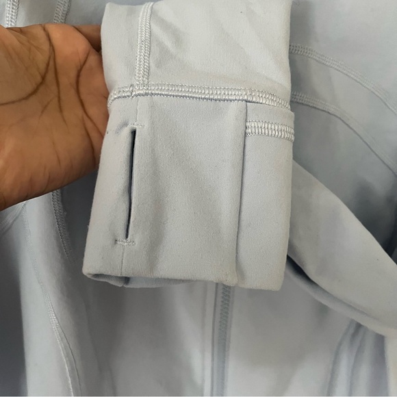 Lululemon athletica W4AWK define jacket light baby blue full zip athletic Sz 12 - Picture 4 of 12